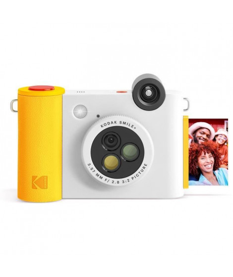 Appareil Photo numérique a Impression instantanée - KODAK - Smile+ - Blanc