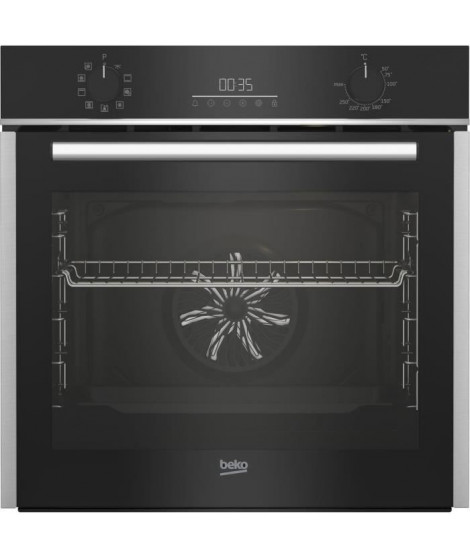Four encastrable - Chaleur pulsée 3D - BEKO - BCBIM16300XDE - Inox - 72 L - 59,4x56,7x59,5 cm