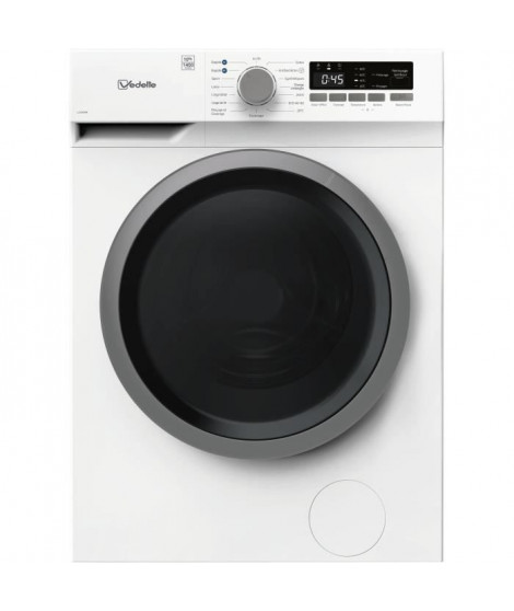 Lave-linge hublot VEDETTE LLV305W - 10 kg - Induction - L60cm - 1500 trs/min - Classe A - Blanc