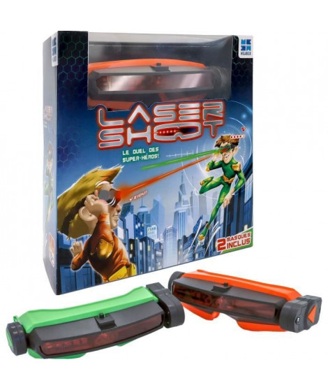Jeu de société - MEGABLEU - Laser Shoot - Duel au laser avec masques et vies a perdre
