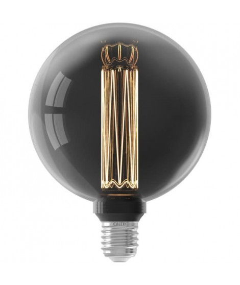 Ampoule LED E27 - CALEX - GLASSFIBER GLOBE G125 - 3,5 W - 40 lm - 2000 K - Intensité variable - Titanium