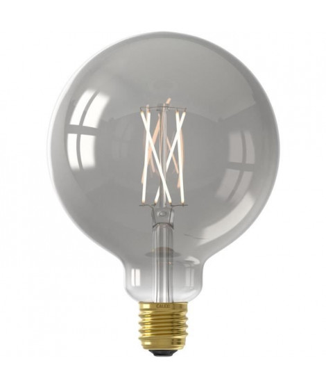 Ampoule LED E27 - CALEX - G125 SMART GLOBE - Filament droit - 7 W - 400 lm - 1800 K - Intensité variable - Smokey