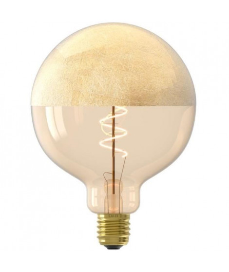 Ampoule LED E27 - CALEX - XXL SPECIALS G125 - Filament simple spirale - 4 W - 120 lm - 1800 K - Or
