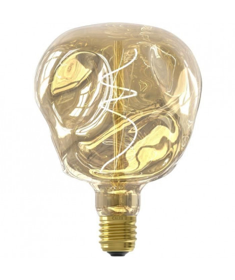 Ampoule LED E27 - CALEX - G125 NEO ORGANIC - Filament flexible - 4 W - 75 lm - 1800 K - Intensité variable - Champagne