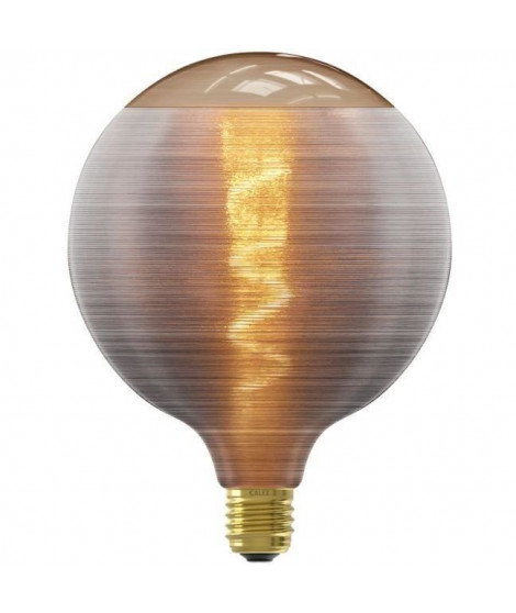 Ampoule LED E27 - CALEX - G125 - Filament en spirale - 4W - 80 lm - 1800 K - Gris