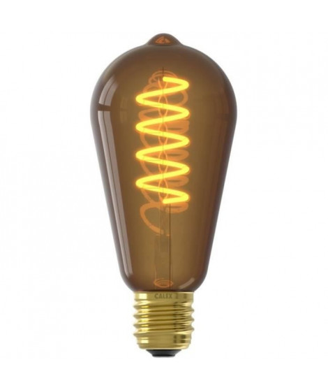 Ampoule LED E27 - CALEX - ST64 RUSTIC - Filament flexible - 4 W - 100 lm - 1800 K - Intensité variable