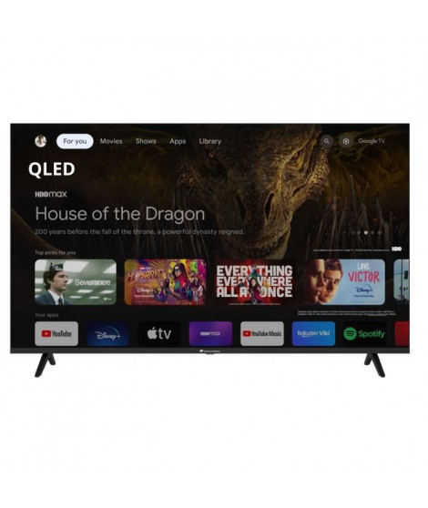 CONTINENTAL EDISON - CELED65SGQLD24B6 - TV QLED UHD 4K 65 (164 cm) - Smart TV Google - 4xHDMI - 2xUSB