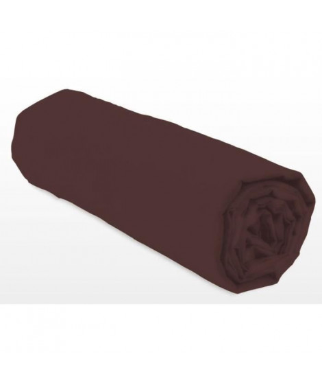 Drap-housse - LOVELY HOME - LH71600 - 140x190+25 cm - Marron