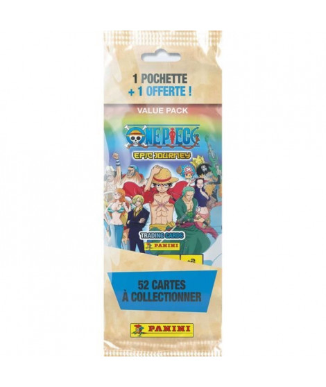 Fat pack 1 poch achetée + 1 offerte - PANINI - One Piece - 52 cartes