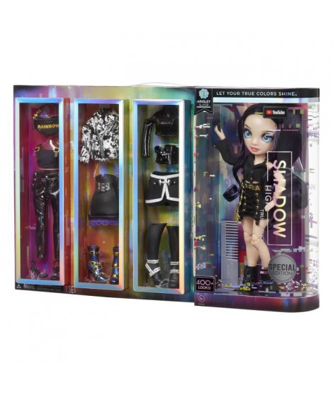 Rainbow High - Shadow High - Ainsley Slater - Poupée mannequin 27cm avec 3 tenues et accessoires - de 6 a 12 ans