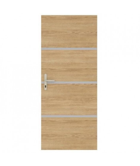 Kit de Rénovation de Porte - NORDLINGER PRO - 4 Feuilles 85 x 50 cm & 3 Profils 85 x 2 cm - Chene Naturel