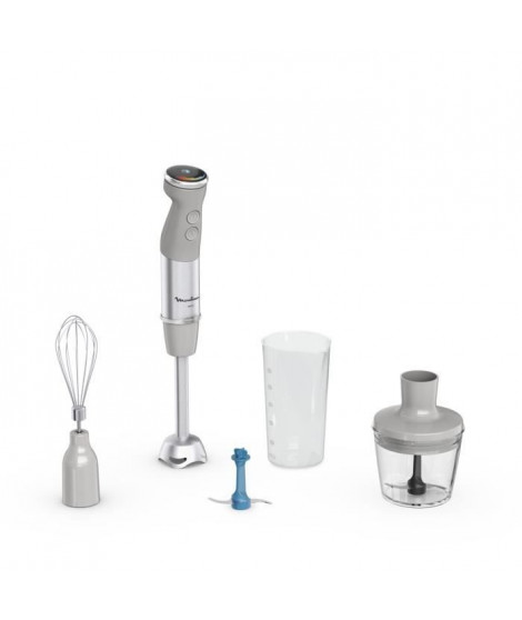 MOULINEX Pied mixeur Quickchef +, Mixeur plongeant, 1000 W, 20 vitesses, 2 accessoires DD67EB10