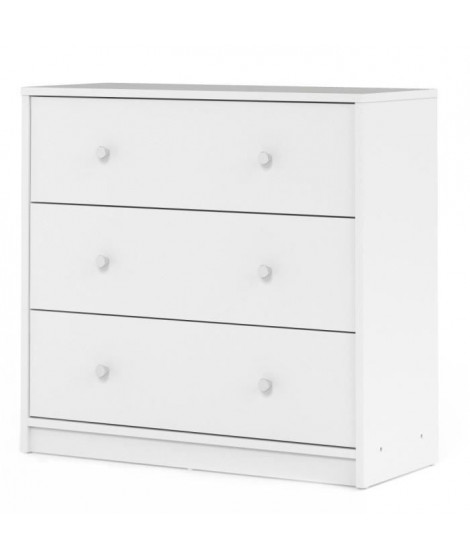 FINLANDEK Commode de chambre TYYLIKÄS style contemporain décor blanc - L 72 cm
