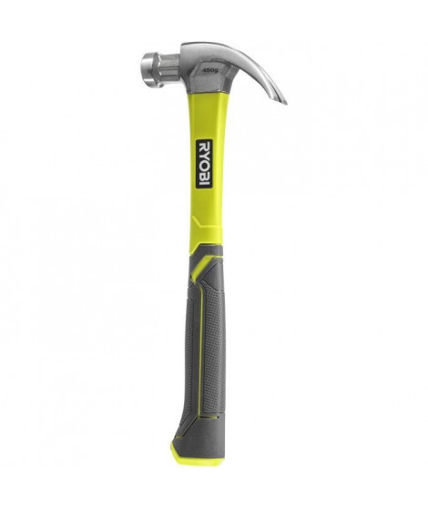 Marteau a griffe - RYOBI - Courbe en fibre de verre 450g