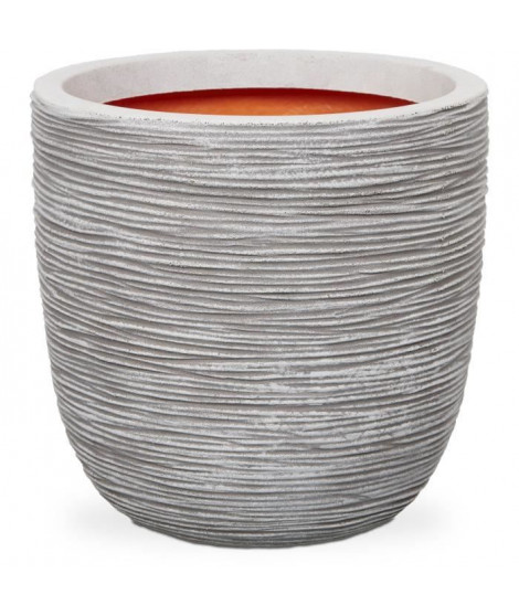Pot de fleur boule - CAPI EUROPE - RIB NL - 43 x 41 cm - Ivoire