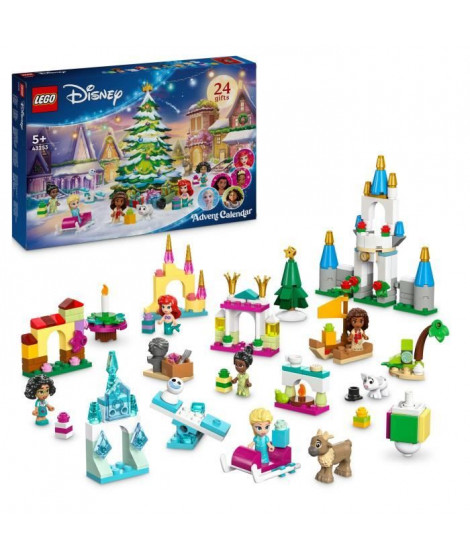 LEGO | Disney Princess 43253 Calendrier de l'Avent 2024 - Cadeau Noël pour les Enfants