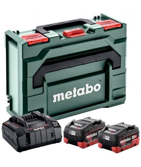 Pack énergie Batteries 18 V + Chargeur ultrarapide - METABO - ASC 145 - MetaBOX