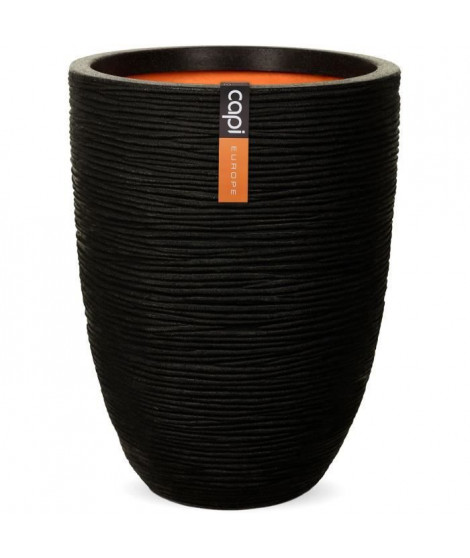 Vase élégant bas - CAPI EUROPE - RIB NL - 46 x 58 cm - Noir