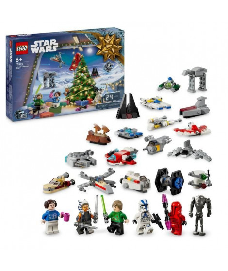LEGO Star Wars 75395 Le Calendrier de l'Avent 2024 - Set a Construire Idée Cadeau de Noël