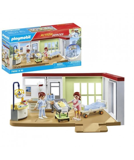 PLAYMOBIL - 71616 - Chambre de maternité