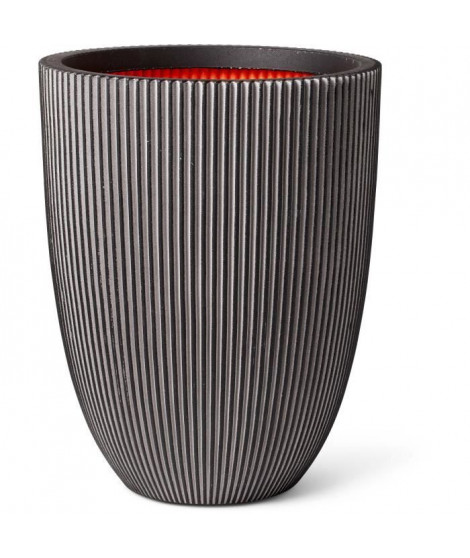 Capi Vase élégant Groove 46x58 cm Anthracite 445501