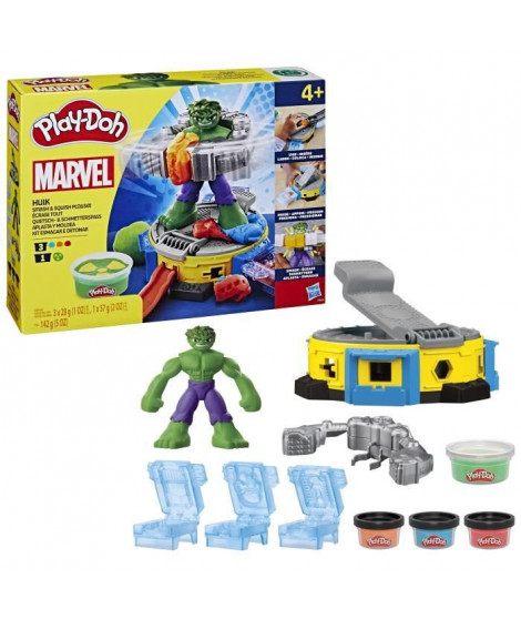 Play-Doh Marvel, coffret Hulk Écrase tout avec pâte a modeler