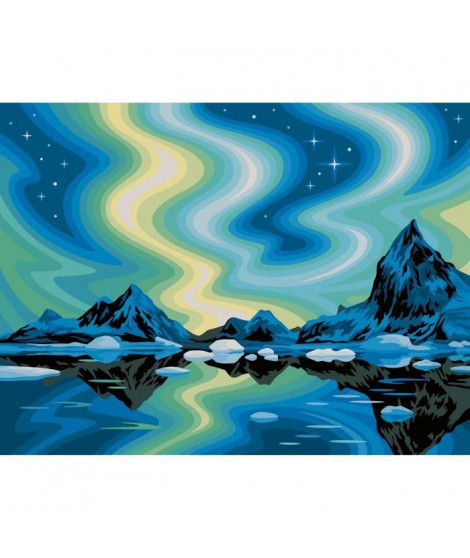RavensburgerCreArt Toiles 30x40 cmAurores BoréalesPeinture par numérosAdulte-Activité détente et créativeDes 14 ans23907