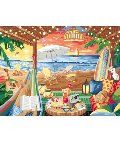 RavensburgerCreArt Toiles 30x40 cmCozy cabanaPeinture par numérosAdulte-Activité détente et créativeDes 12 ans23911