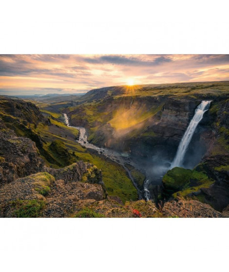 Ravensburger-Puzzle 1000p-La cascade Háifoss, Islande (Highlights)-Adultes&enfants-Des 14 ans-Puzzle de qualité supérieure-12…