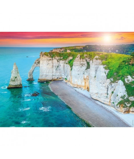 Nathan-Puzzle 1000p-Les falaises d'Etretat-Adultes et enfants des 14 ans-Puzzle de qualité supérieure-Encastrement parfait-12…