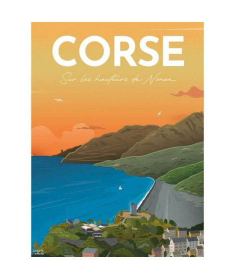 Nathan-Puzzle 500 pieces-Affiche de la Corse/Louis l'Affiche-Adultes et enfants des 10 ans-Puzzle de qualité supérieure-12000985