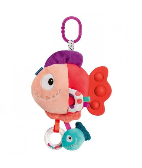 Ravensburger -PLAY + - Peluche pop-it piranha rouge - Des la naissance - version française - 34015