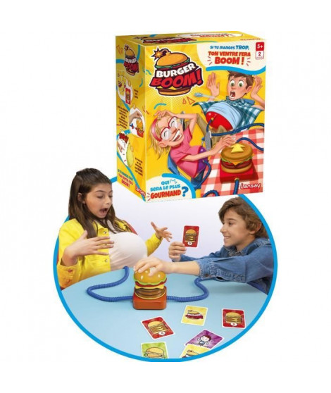 Burger Boom - LANSAY - Gonfle le ventre - Qui fera BOOM ? - Des 5 ans