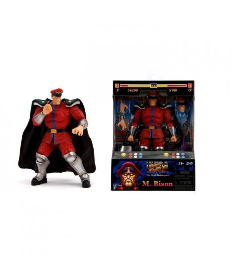 JAVA  -  Street Fighters  - Figurine articulée Bison 15cm - Accessoires - Des 8ans