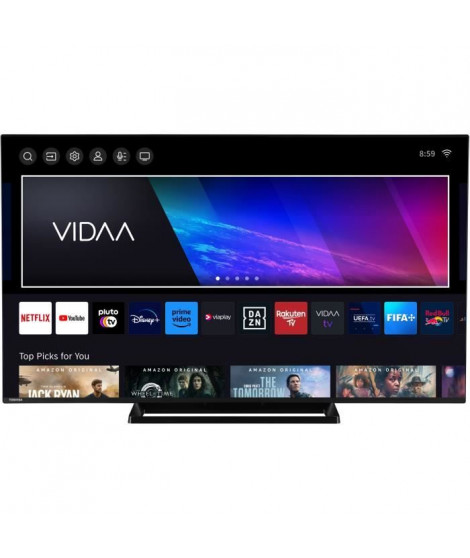 TOSHIBA 55QV3363DG - TV QLED 55'' (139 cm) - 4K UHD 3840x2160 - HDR - Smart TV - 3xHDMI - WiFi