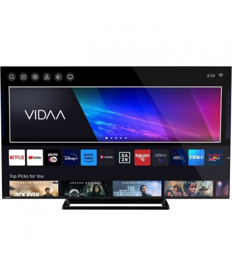 TOSHIBA 65QV3363DG - TV QLED 65'' (164 cm) - 4K UHD 3840x2160 - HDR - Smart TV - 3xHDMI - WiFi