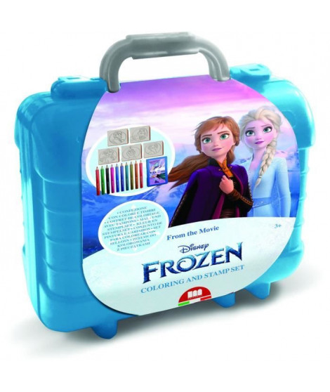 Jeu créatif - MULTIPRINT - Travel Set 42981 - 5 tampons La Reine des Neiges - 10 crayons