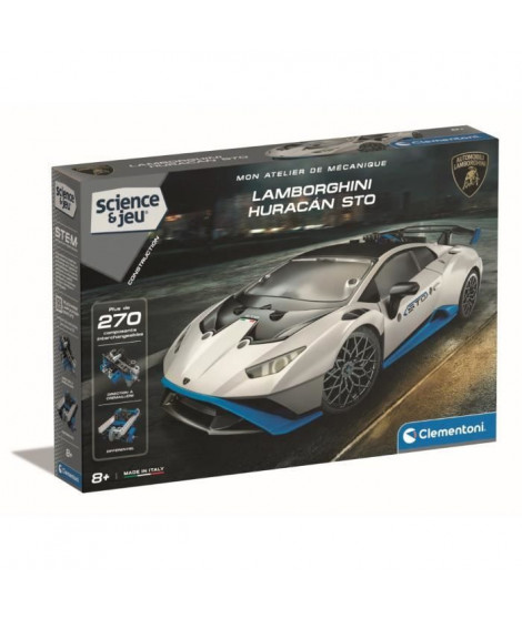 CLEMENTONI - Lamborghini Huracan STO a construire - Roues orientables - Manuel illustré et application pour visualisation 3D …