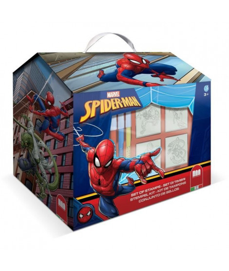 Maison de coloriage - MULTIPRINT - 9817 - 7 tampons Spiderman