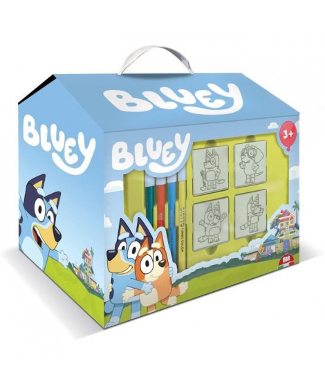 Maison de coloriage - MULTIPRINT - 9120 - 7 tampons Bluey