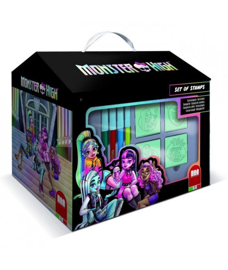 Maison de coloriage - MULTIPRINT - 9869 - 7 tampons Monster High
