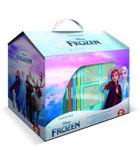 Maison de coloriage - MULTIPRINT - 9981 - 7 tampons La Reine des Neiges