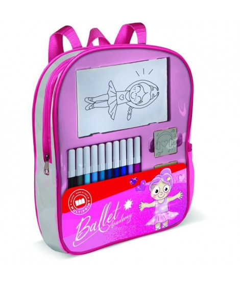 Sac a dos garni - MULTIPRINT - 24106 - 4 tampons Ballet