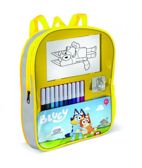 Sac a dos garni - MULTIPRINT - 24120 - 4 tampons Bluey