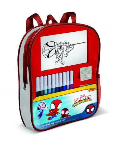 Sac a dos garni - MULTIPRINT - 24135 - 4 tampons Spidey et ses Amis