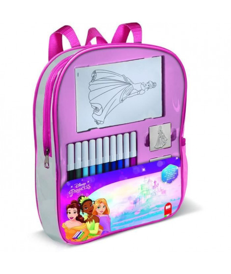 Sac a dos garni - MULTIPRINT - 24660 - 4 tampons Princesses Disney