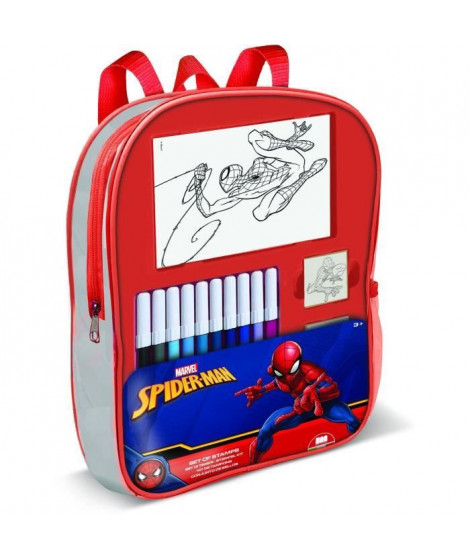 Sac a dos garni - MULTIPRINT - 24817 - 4 tampons Spiderman