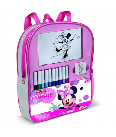 Sac a dos garni - MULTIPRINT - 24866 - 4 tampons Minnie