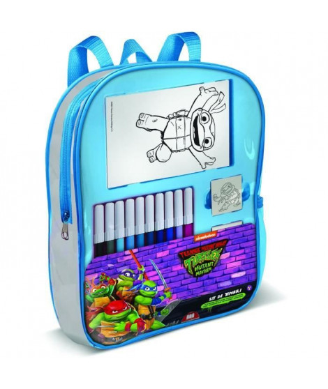 Sac a dos garni - MULTIPRINT - 24884 - 4 tampons Tortues Ninja