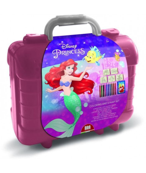 Travel Set - MULTIPRINT - 42133 - 5 tampons La Petite Sirene, 10 crayons